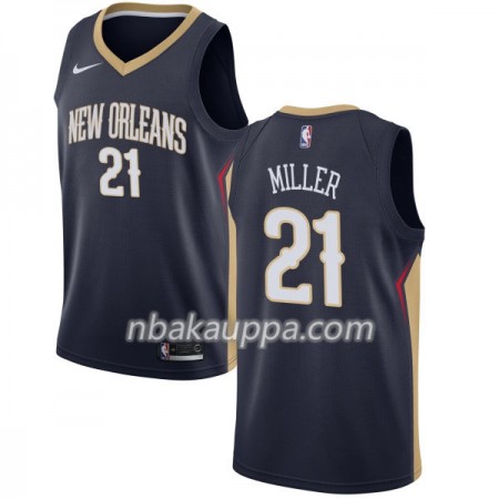 New Orleans Pelicans Darius Miller 21 Nike 2017-18 Navy Pelipaidat Swingman - Miesten